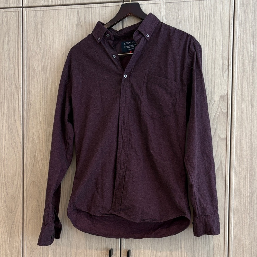 Men's Purple Button Down